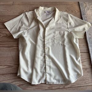 Vintage Susan graver button down blouse with removable shoulder pads size xl